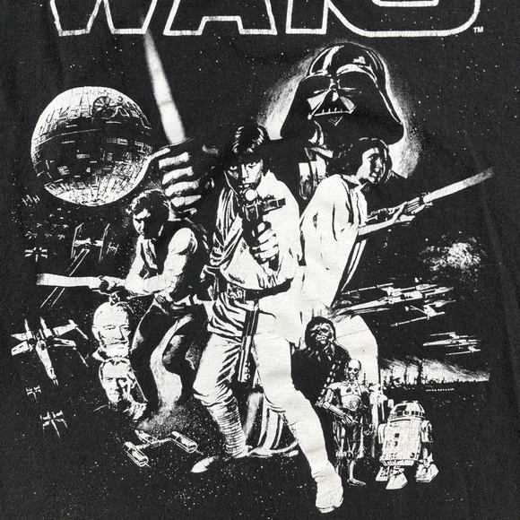 Star Wars Black and White Graphic Tee - Picture 6 of 7